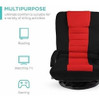 Sillon Gamer Giratorio Para Piso  - Negro Rojo 2
