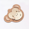 Cuadro Infantil Madera Monito Rutilu Deco Diseño 2