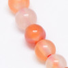 Tira Perlas De Piedra Natural Ágata Cornalina Bolitas 10mm 2