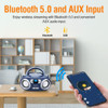 Reprodutor Megatek, Bluetooth, Cd, Fm, Azul 3