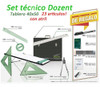 Kit De Dibujo Técnico Dozent Tablero 40x50 C Atril 23 Art 0