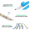 Fita 120 Leds 9.6w/m 5m 12v Branco Quente 3000k Ip20 2