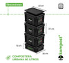 Compostera Urbana Balcón Domiciliaria Compost 60 L Kompost F 5