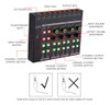 Sound Console 5v.stereo Headphone Recording Studio Channel 4
