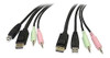Startech Dp4n1usb6 6 Pies Cable De Conmutador Kvm Usb Dis 0