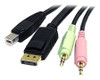 Startech Dp4n1usb6 6 Pies Cable De Conmutador Kvm Usb Dis 2