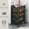 Cajonera Carro Organizador Canastos 3 Estantes Cocina Ruedas 3