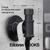 Elibbren - Paquete De 2 Ganchos De Pared Para Bata De Bao Vi 1