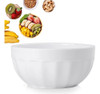 Kit 5 Bowl Melamina 800ml Branco Gourmet Mix Açaí Caldos 3