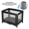 Berço Portátil Desmontável Basic Preto - Galzerano 3