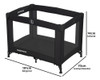 Berço Portátil Desmontável Basic Preto - Galzerano 4
