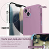 Funda Compatible iPhone 13 Silicona Proteccion Vidrios Lila 3