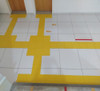 Kit 10 Pçs Piso Tátil Pvc 25x25 Direcional Amarelo 3