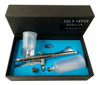 Aerografo Olympo Aguja 0.5mm  Copas Intercambiables Doble Accion . Por Gravedad + Manguera + Clase 1