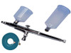 Aerografo Olympo Aguja 0.5mm  Copas Intercambiables Doble Accion . Por Gravedad + Manguera + Clase 2