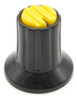 20 Perillas Potenciometro Amarilla 16mm X 17mm Eje Estriado 0