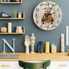 ~?reloj De Pared Retro Impermeable De 12 Pulgadas, Silencios 3