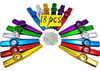 Fartime 18 Piezas Kazoos De Metal Con 20 Piezas De Diafragma 0