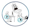 Almohada Lumbar Cintura Espalda Asiento Silla Respaldo 3