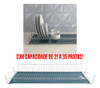 Escorredor Pratos Inox Fixo 57cm Embutir Armário Cozinha 2