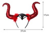 Halloween Chifres Faixa De Cabelo Argola Cosplay Vermelho 1