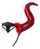 Halloween Chifres Faixa De Cabelo Argola Cosplay Vermelho 2