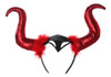 Halloween Chifres Faixa De Cabelo Argola Cosplay Vermelho 6