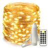 Athzabok Guirnalda De Luces Recargables Con Control Remoto, 0