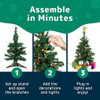 Mini Árbol De Navidad De Mesa De Bricolaje Prextex De 23 Pul 3 Mini Árbol De Navidad De Mesa De Bricolaje Prextex De 23 Pul 3