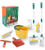 Juego De Limpieza Para Niños De 8 Piezas, Escoba Y Trapeador 0