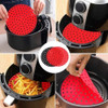 Tapete Protetor Silicone Preto 19cm P/ Fritadeira Air Fryer 1