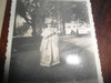 Antigua Foto Fotografia Niña Vestido Plaza Independencia 1