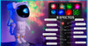 Proyector Astronauta Con Control Remoto Nebulosa  Estrellas 3