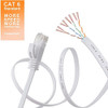 Cat 6 Ethernet Cable 200 Ft White Flat, Solid Internet Netwo 1