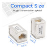 Adaptador En Lnea Blindado Rj45, Paquete De 5, Extensor De C 4