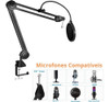Braço Suporte Pedestal De Mesa Articulado Para Microfones 7