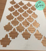 Stencil Geometrico Por 2u  Pared Tela Piso Muebles Deco 1