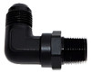 90 Grados -6 Un Macho A 3/8  Npt Macho Adaptador Giratorio M 1