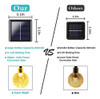 Paquete De 2 Luces Solares De 100 Led De 32 Pies Con Forma D 3