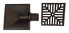 Embudo Horizontal 60mm Fundición Con Rejilla Hierro 20x20cm 1