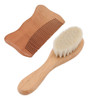 Conjunto De Escova E Pente De Madeira Para Bebês Natural Sof 7