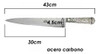 Cuchillo Criollo Alpaca Labrada 30cm Acero Carbono M.fierro 4