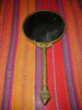 Antiguo Espejo De Bronce De Mano Labrado Retira Por Once 0