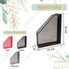 Revistero Montable A4 Rosa Metalico Enrejado Organizador 2