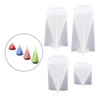 4 Peças Moldes De Resina De Silicone De Cone Hexagonal Para 5