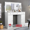 Tocador Con Espejo Luz Para Maquillaje Dormitorio Cajonera 1