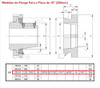 Flange Para Placa Torno 200mm Rosca 114,17mm 8 Polegadas 6