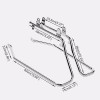 Conversión De Cromo Silla Bolsa Soportes Soporte Kit Para La 4