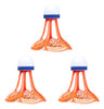 W 3 Petecas De Badminton À Prova De Vento, Bolas De Laranja 0