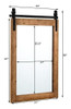 Espejo De Pared Rústico Horizontal Colgante Marco Madera 4